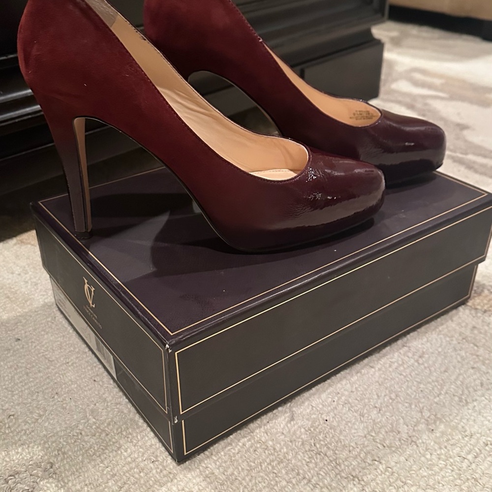 Vince Camuto Deep Red Heels